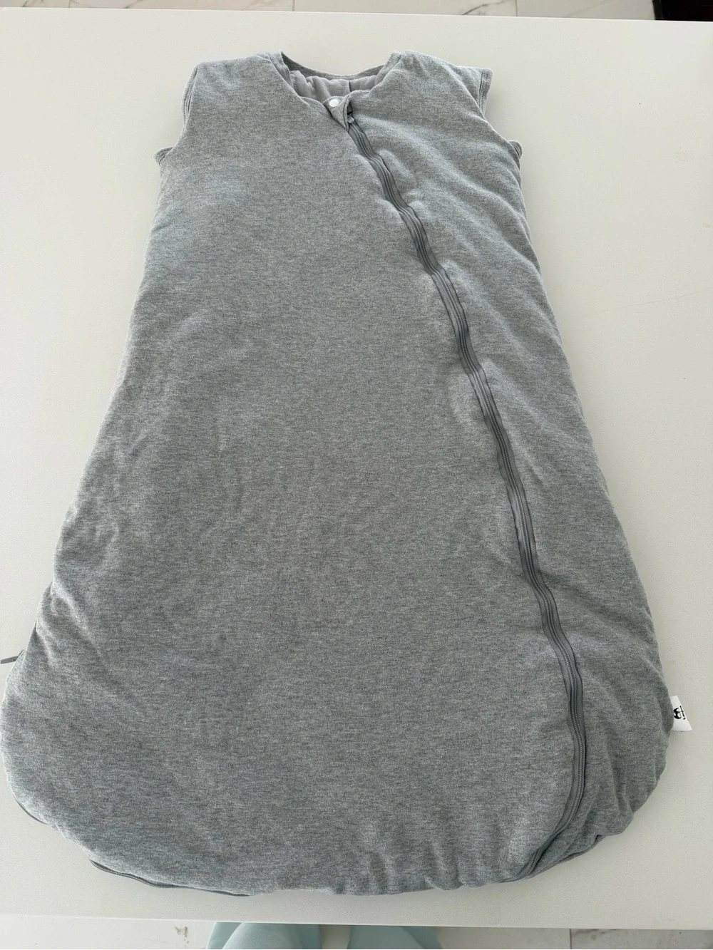 Sleeveless Gray Baby Sleep Sack by Nested Bean - Cozy Stretch Sleep Bag